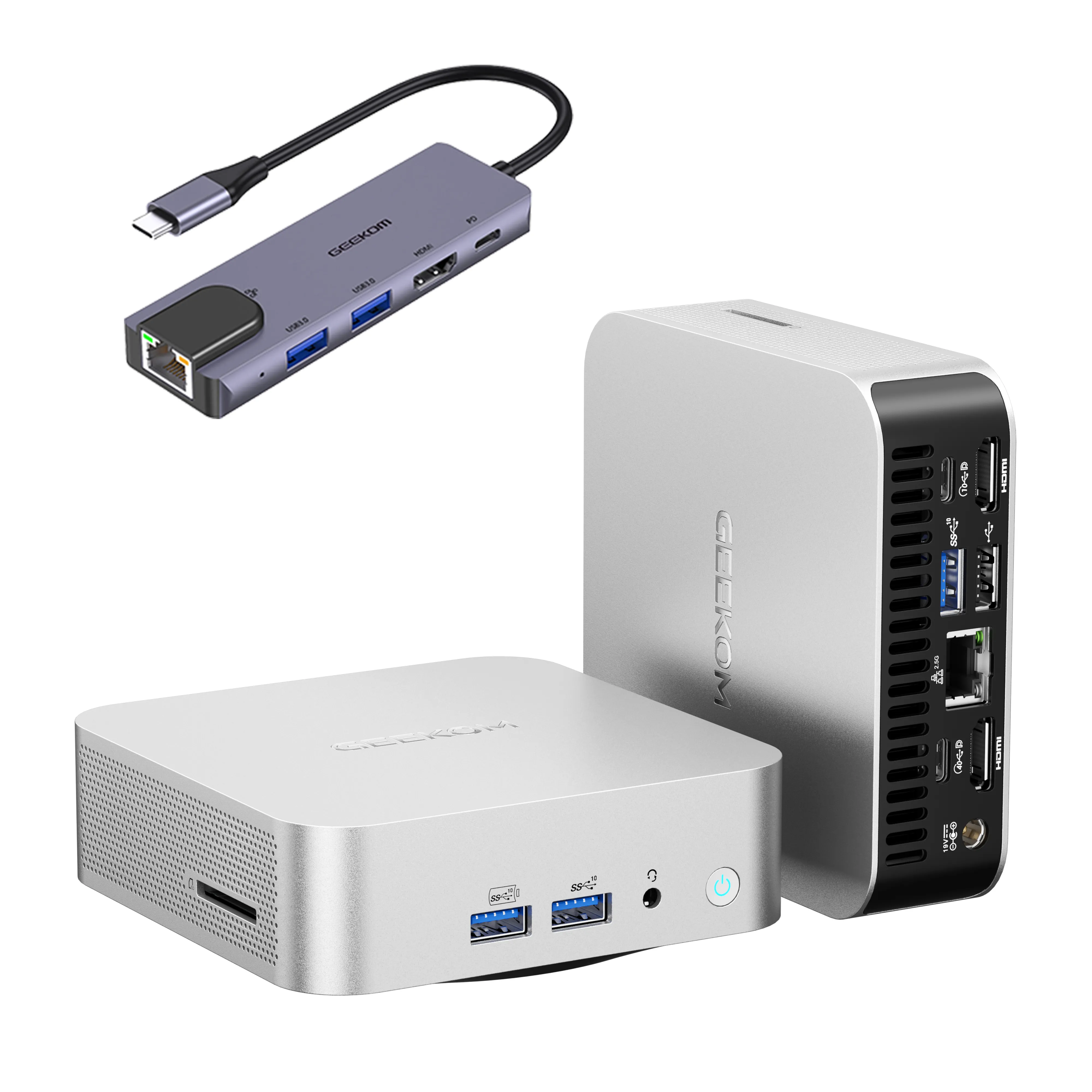 geekom a7 usb c hub bundle