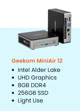 geekom miniair12 mini pc