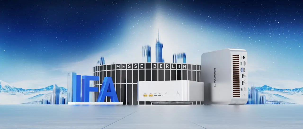 geekom a9 mega mini pc at ifa 2025